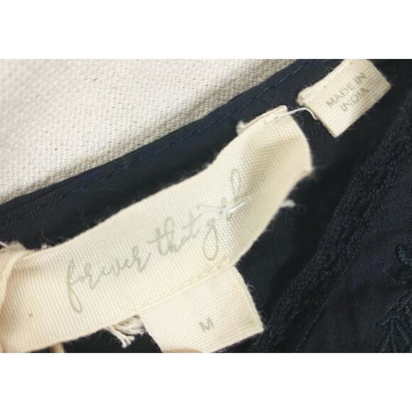 FOREVER THAT GIRL Jane Tunic Lace Black Cotton Minidress NWT US MEDIUM ANTHRO - Picture 9 of 13